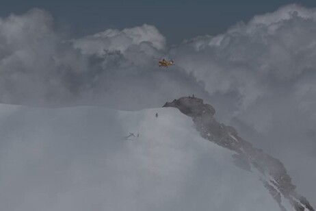 Alpinista ferito sulla Punta Giordani: salvataggio a piedi in alta quota