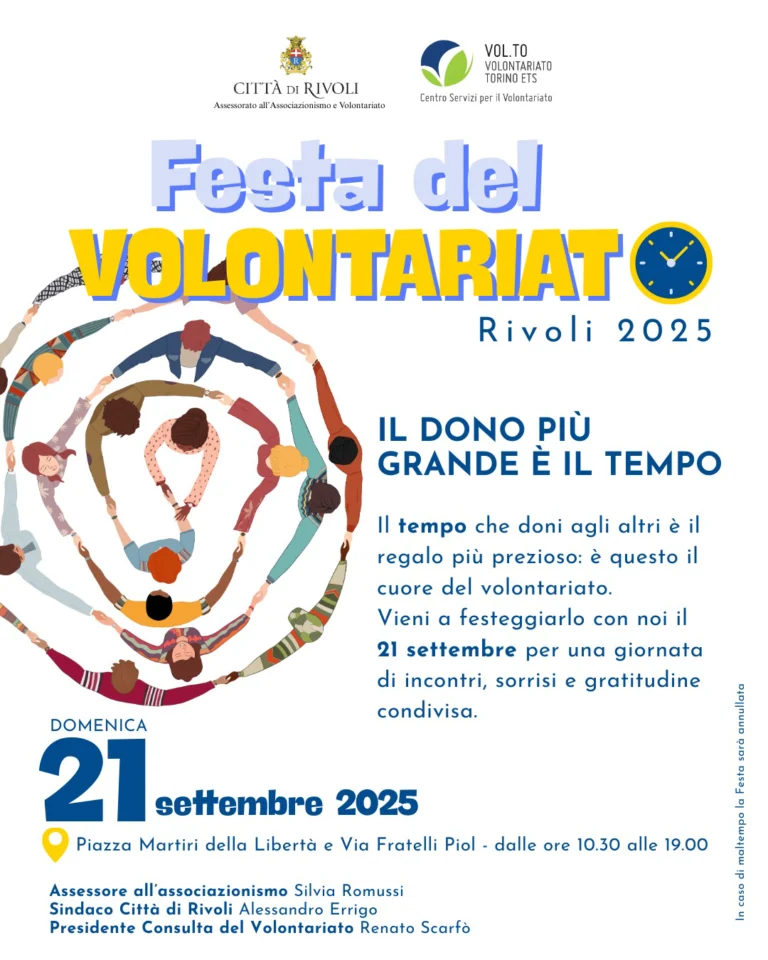 Rivoli celebra il volontariato