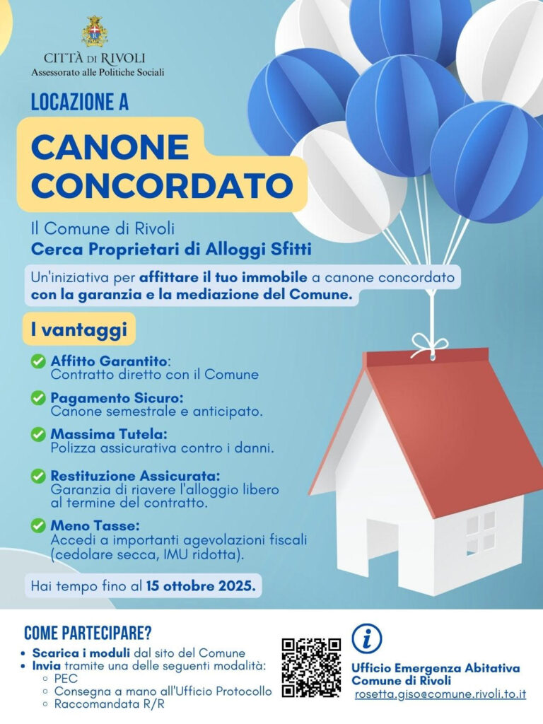 Casa sicura per tutti: Rivoli apre le porte alla fascia grigia